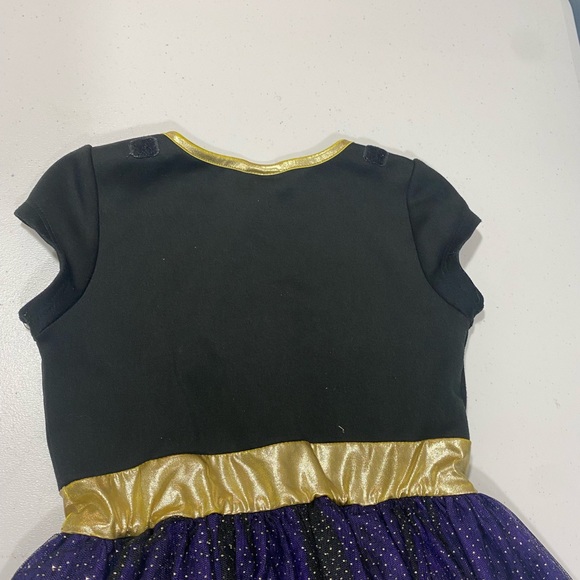 Batman girls purple black and gold fashion dress size S 6/6x. - Picture 6 of 7